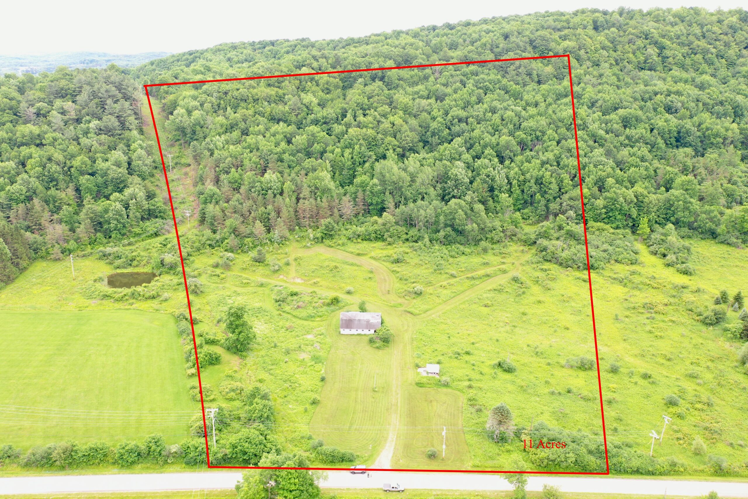 11 acres Building Lot with Barn in Cuba NY 9745 W. Main Road NY