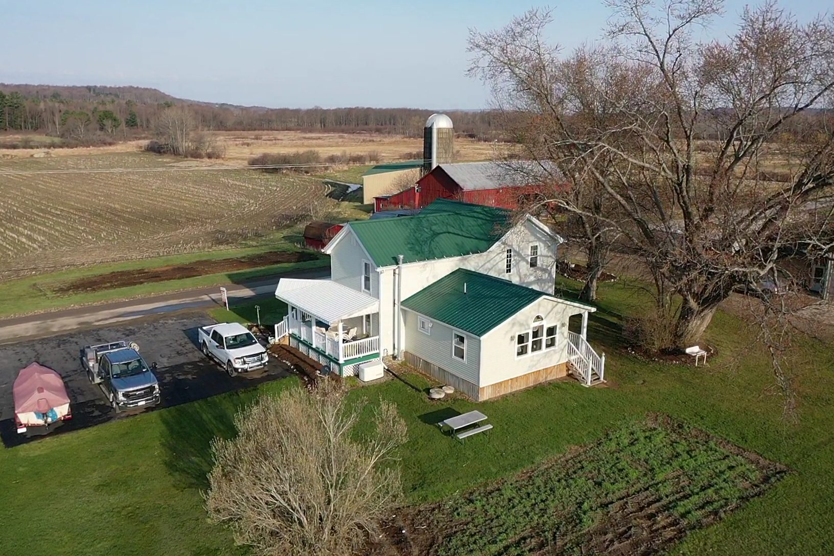 New York Land Quest 68 acres House, Beef Farm with Creek in Randolph