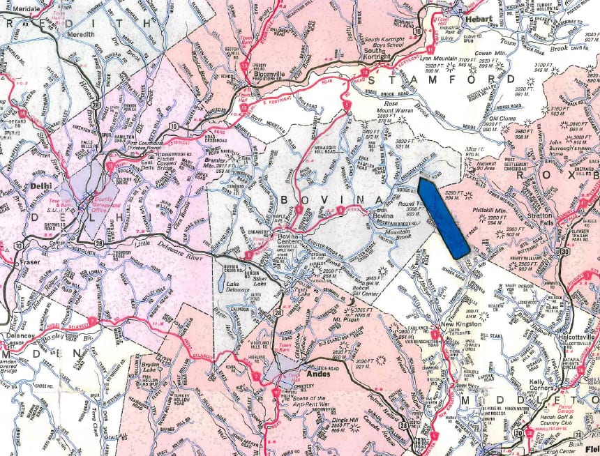 175 Acres Former Dairy Farm in Bovina NY 834 Crescent Valley Road NY